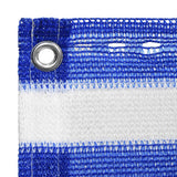 Vidaxl balkonscherm 120x300 cm hdpe blauw en wit