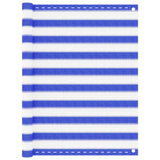Vidaxl balkonscherm 120x500 cm hdpe blauw en wit