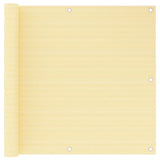 Vidaxl balkonscherm 90x500 cm hdpe beige
