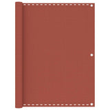 Vidaxl balkonscherm 120x500 cm hdpe terracotta