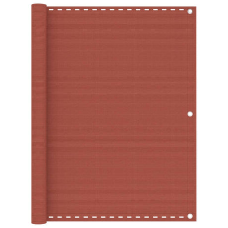 Vidaxl balkonscherm 120x500 cm hdpe terracotta