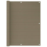 Vidaxl balkonscherm 120x500 cm hdpe taupe