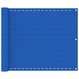 VidaXL Balkonscherm 75x400 cm HDPE blauw