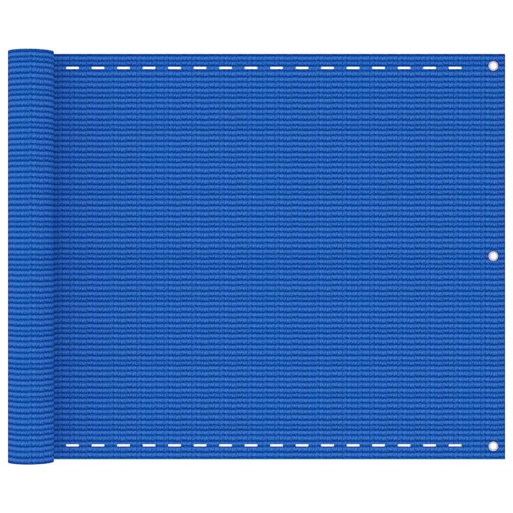 Vidaxl balkonscherm 75x400 cm hdpe blauw