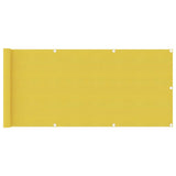 Vidaxl balkonscherm 75x500 cm hdpe geel