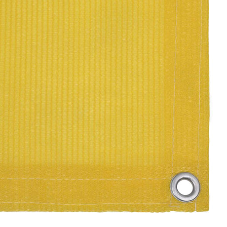 Vidaxl balkonscherm 75x500 cm hdpe geel