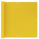 Vidaxl balkonscherm 90x300 cm hdpe geel