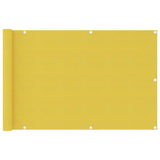 Vidaxl balkonscherm 90x400 cm hdpe geel
