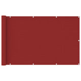 VidaXL Balkonscherm 120x600 cm HDPE rood