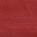Vidaxl balkonscherm 120x600 cm hdpe rood