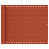 Vidaxl balkonscherm 75x300 cm hdpe oranje