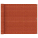 Vidaxl balkonscherm 75x400 cm hdpe oranje