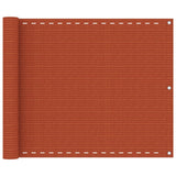 Vidaxl balkonscherm 75x500 cm hdpe oranje