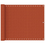 Vidaxl balkonscherm 75x600 cm hdpe oranje