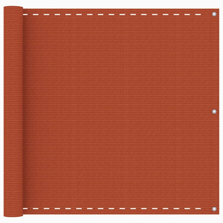 Vidaxl balkonscherm 90x400 cm hdpe oranje