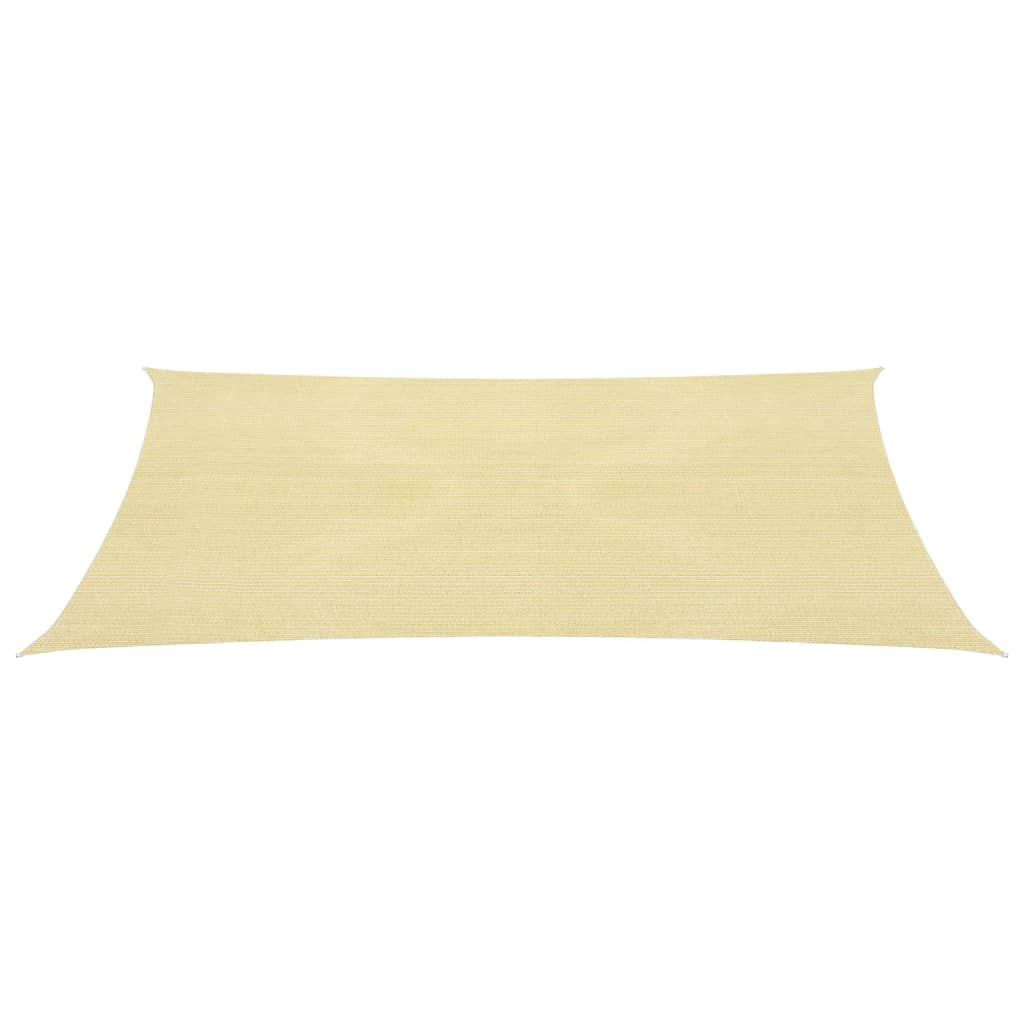 VidaXL Zonnezeil 160 g m² 2,5x4 m HDPE beige