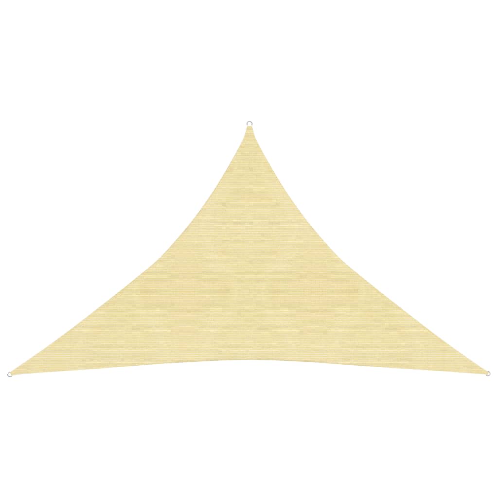 VidaXL Zonnezeil 160 g m² 3x3x4,2 m HDPE beige