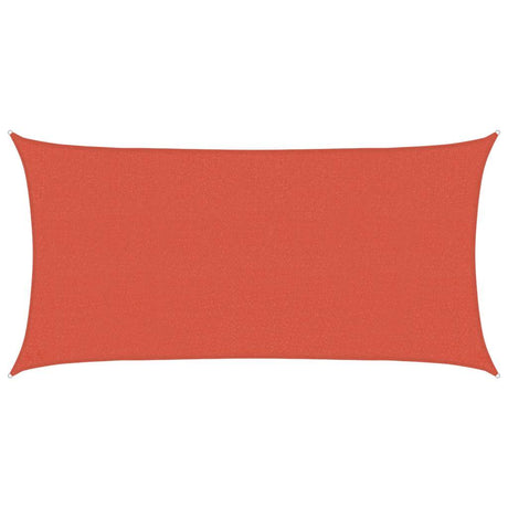 Vidaxl zonnezeil 160 g m² 2x3,5 m hdpe terracottakleurig