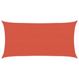 Vidaxl zonnezeil 160 g m² 2,5x5 m hdpe terracottakleurig