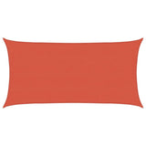 Vidaxl zonnezeil 160 g m² 4x7 m hdpe terracottakleurig
