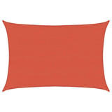 Vidaxl zonnezeil 160 g m² 5x7 m hdpe terracottakleurig