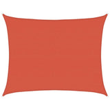 Vidaxl zonnezeil 160 g m² 6x8 m hdpe terracottakleurig