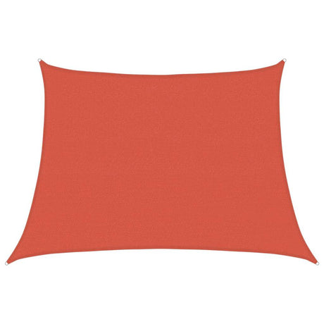 Vidaxl zonnezeil 160 g m² trapezium 4 5x3 m hdpe terracottakleurig