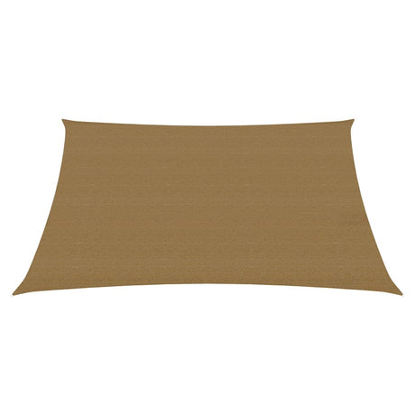 VidaXL Zonnezeil 160 g m² 6x6 m HDPE taupe