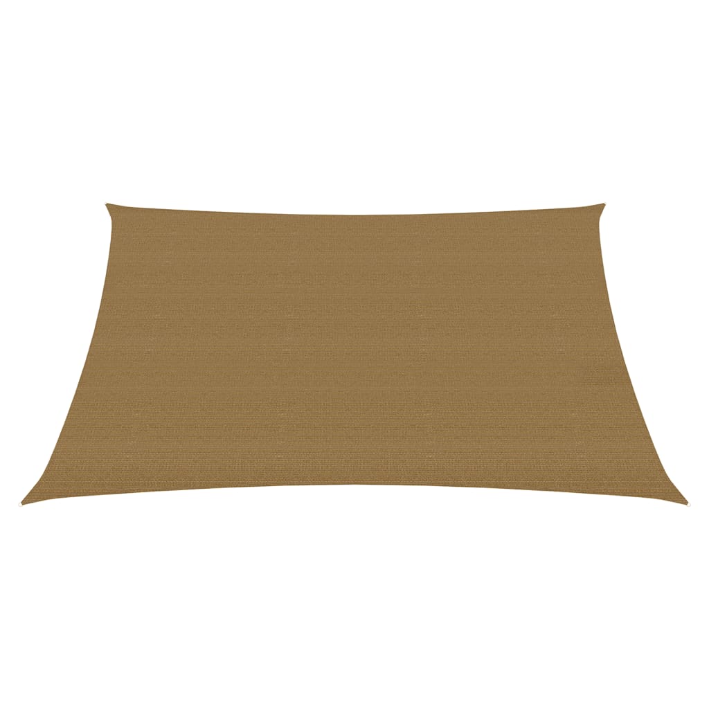 VidaXL Zonnezeil 160 g m² 7x7 m HDPE taupe