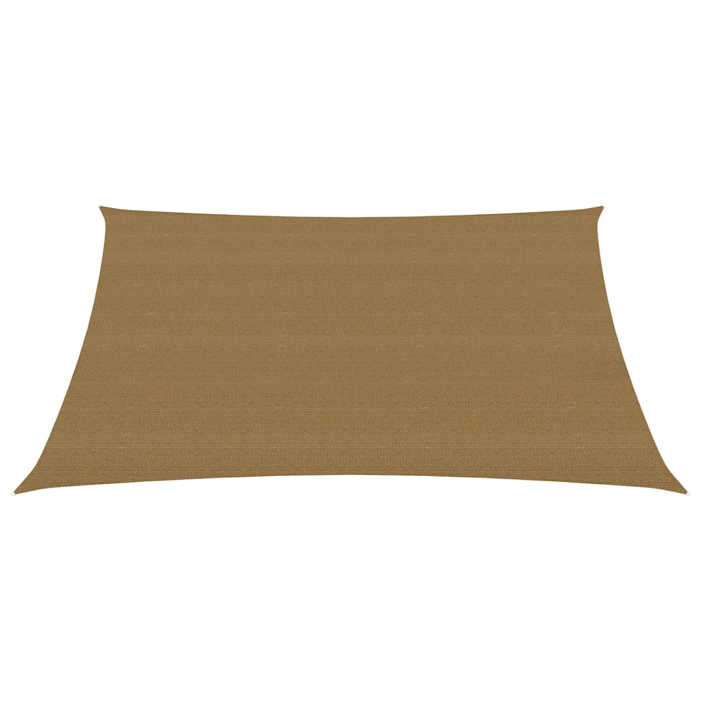 VidaXL Zonnezeil 160 g m² 2x3,5 m HDPE taupe