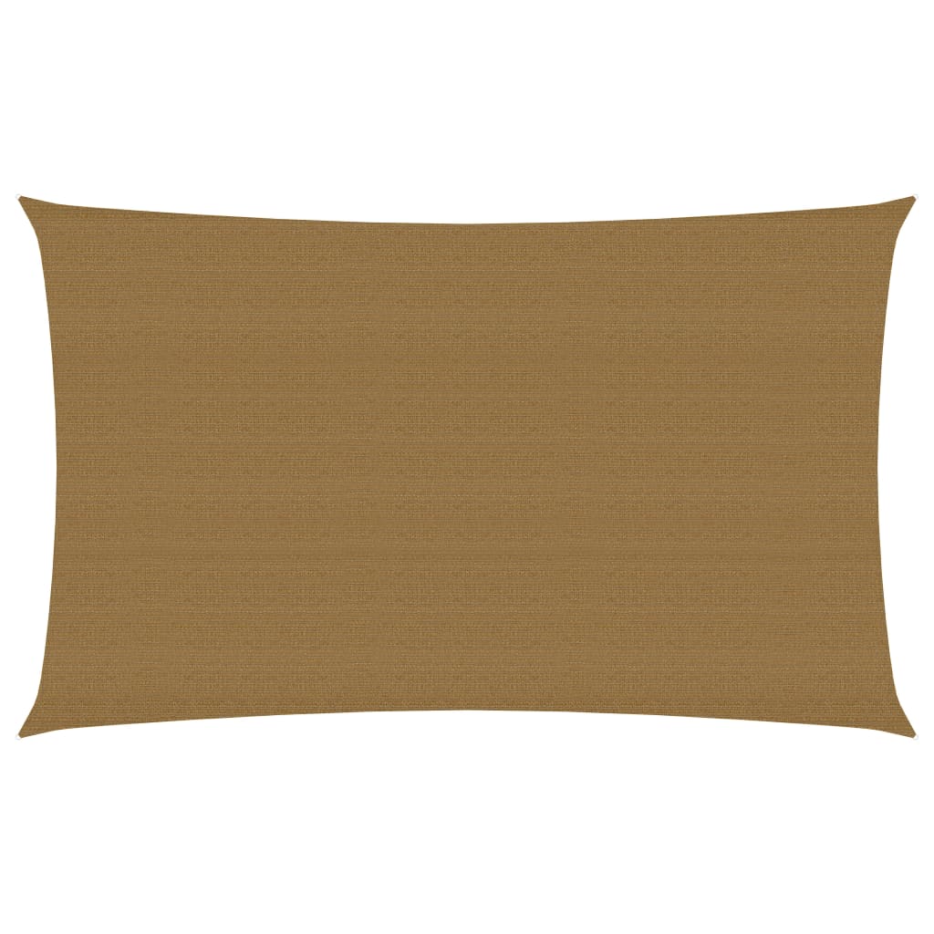 VidaXL Zonnezeil 160 g m² 2,5x5 m HDPE taupe