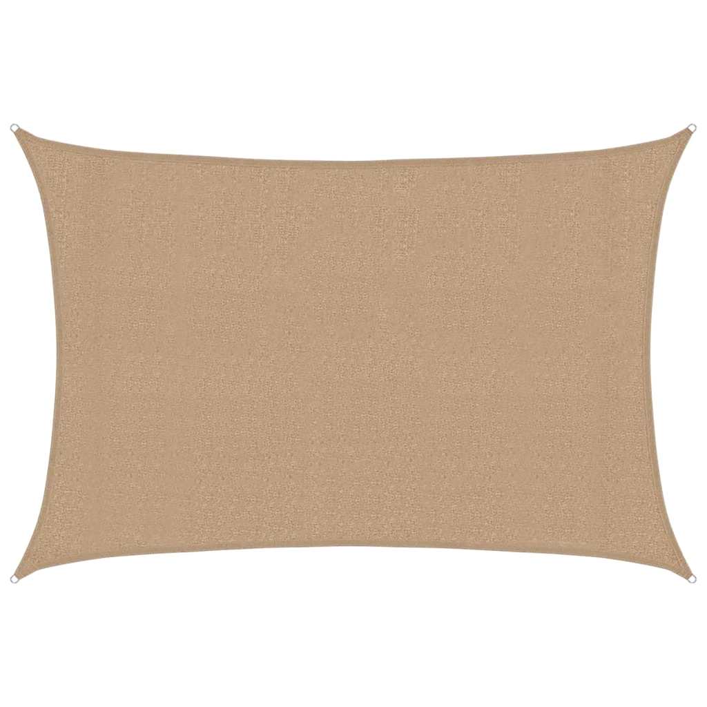 Vidaxl zonnezeil 160 g m² 3x4 m hdpe taupe