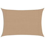 Vidaxl zonnezeil 160 g m² 3x4 m hdpe taupe