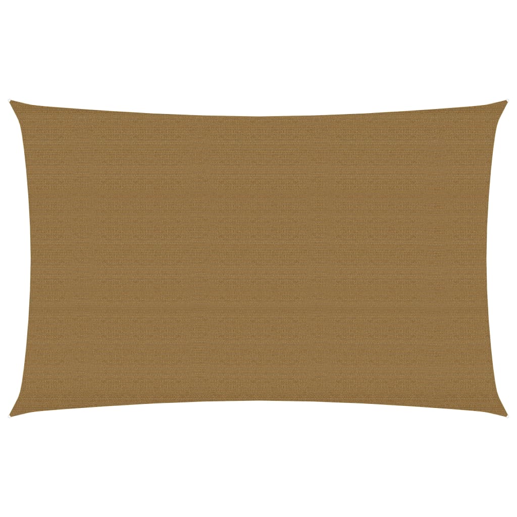 VidaXL Zonnezeil 160 g m² 3x5 m HDPE taupe