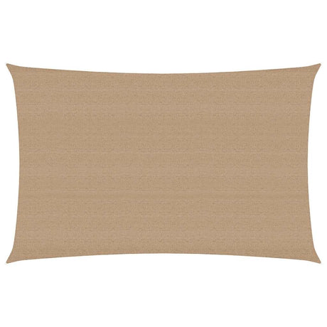Vidaxl zonnezeil 160 g m² 3x5 m hdpe taupe