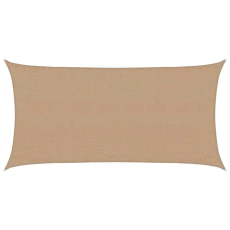 Vidaxl zonnezeil 160 g m² 3x6 m hdpe taupe