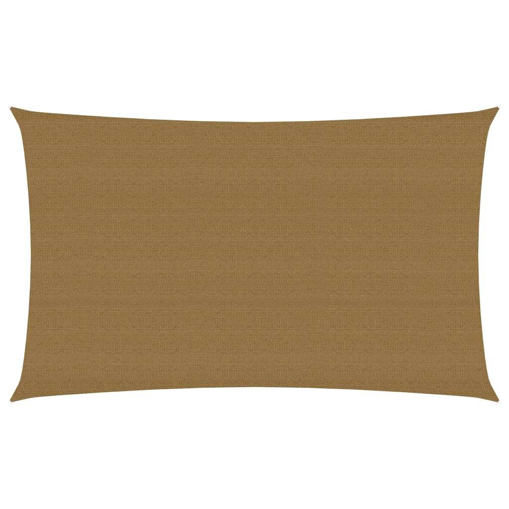 VidaXL Zonnezeil 160 g m² 3x6 m HDPE taupe