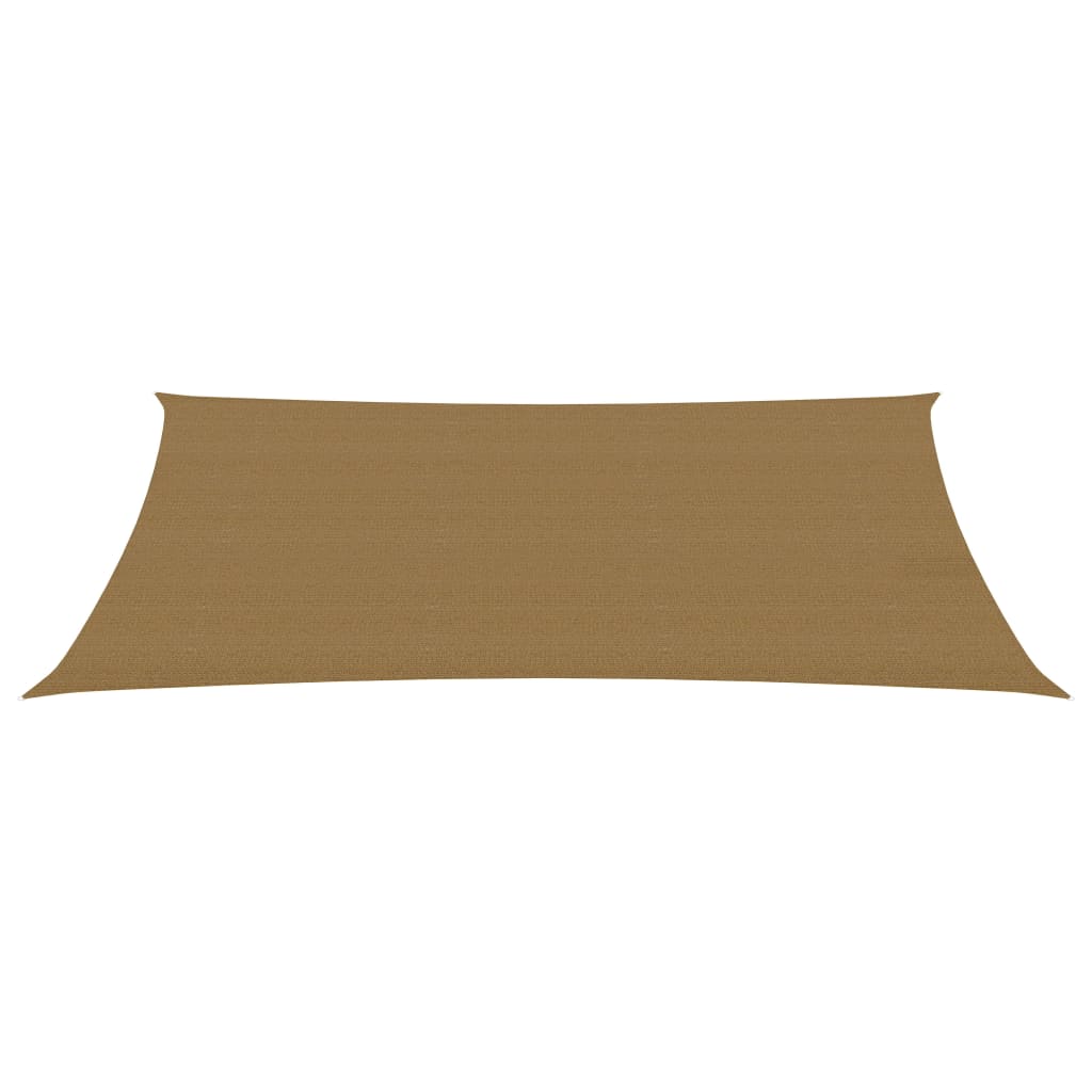 VidaXL Zonnezeil 160 g m² 4x6 m HDPE taupe