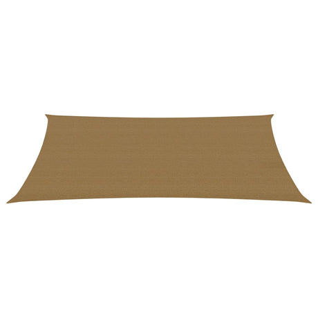 VidaXL Zonnezeil 160 g m² 4x6 m HDPE taupe