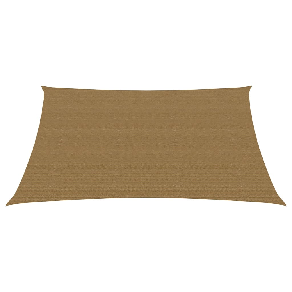 VidaXL Zonnezeil 160 g m² 5x6 m HDPE taupe