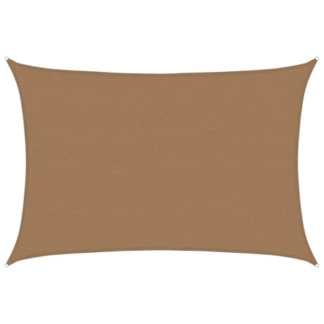 Vidaxl zonnezeil 160 g m² 5x7 m hdpe taupe