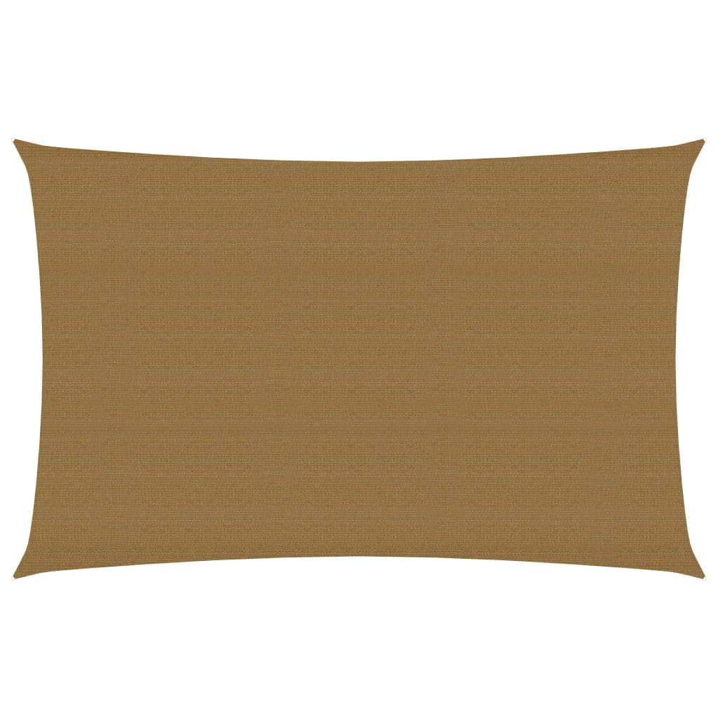 VidaXL Zonnezeil 160 g m² 5x7 m HDPE taupe