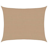 Vidaxl zonnezeil 160 g m² 6x7 m hdpe taupe