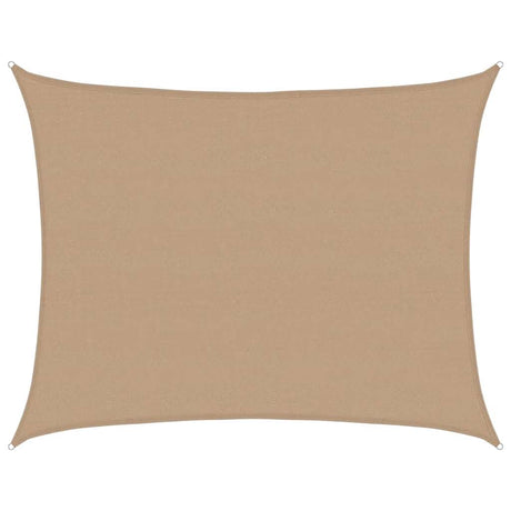 Vidaxl zonnezeil 160 g m² 6x7 m hdpe taupe