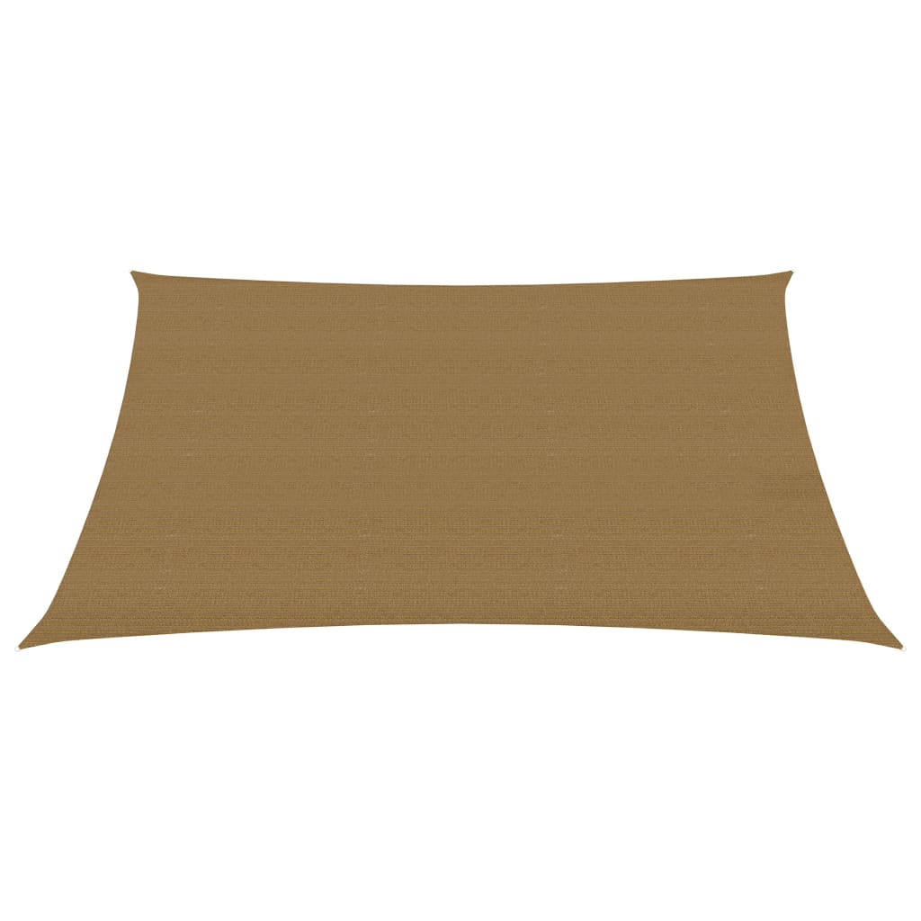 VidaXL Zonnezeil 160 g m² 6x7 m HDPE taupe