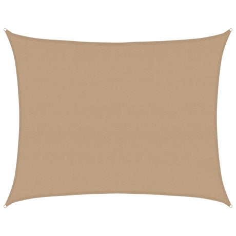 Vidaxl zonnezeil 160 g m² 6x8 m hdpe taupe