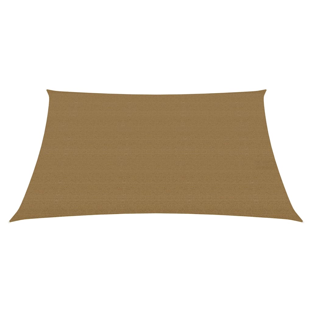 VidaXL Zonnezeil 160 g m² 4 5x4 m HDPE taupe