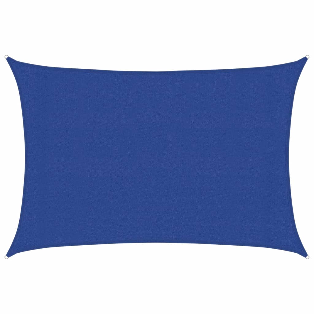 VidaXL Zonnezeil 160 g m² rechthoekig 3x4 m HDPE blauw