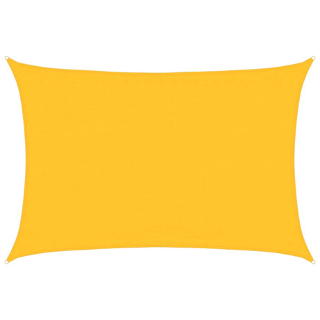 Vidaxl zonnezeil 160 g m² rechthoekig 3,5x4,5 m hdpe geel