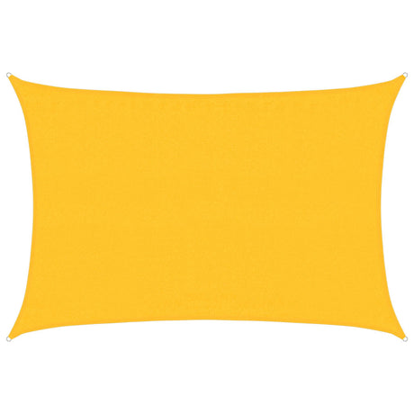 Vidaxl zonnezeil 160 g m² rechthoekig 3,5x5 m hdpe geel